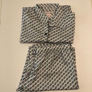 Victoria’s Secret Satin Long Sleeve and Long Pants, Petite Small